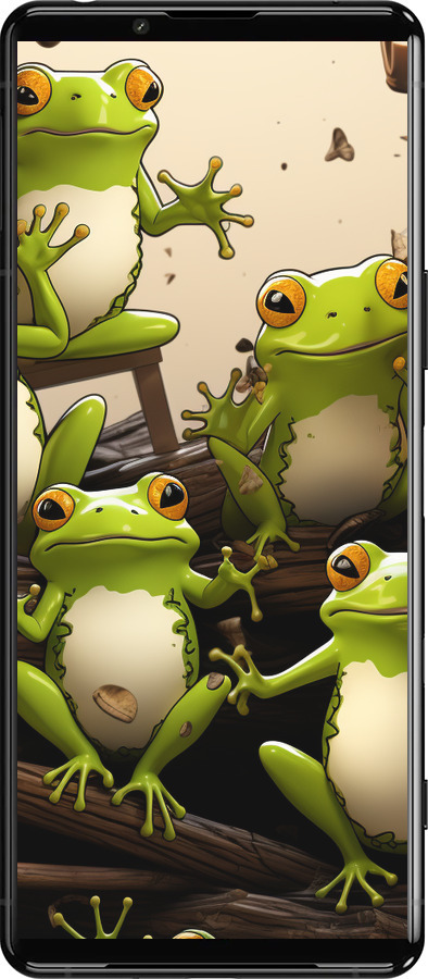 Силиконовый чехол Жабки для Sony Xperia 5 III - 5656u-2580 изображение 