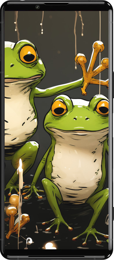 Силіконовий чехол Жабки 2 для Sony Xperia 5 III - 5657u-2580 изображение 