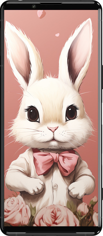 Силиконовый чехол Зайчик для Sony Xperia 5 III - 5669u-2580 изображение 