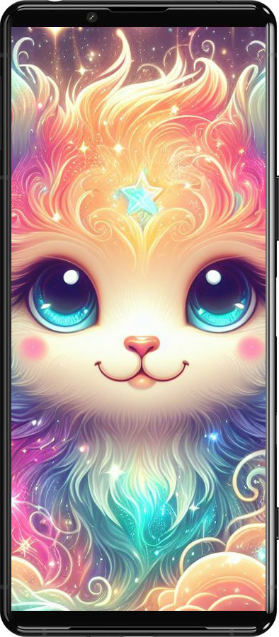 Силиконовый чехол Сказочный котенок для Sony Xperia 5 III - 5813u-2580 изображение 