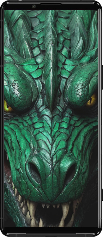 Силиконовый чехол Зелёный дракон v2 для Sony Xperia 5 III - 5817u-2580 изображение 