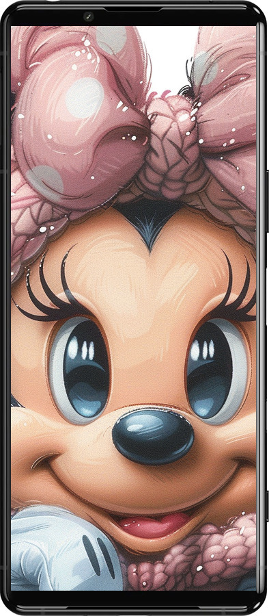 Силиконовый чехол Минни Маус с бантиком для Sony Xperia 5 III - 6055u-2580 изображение 