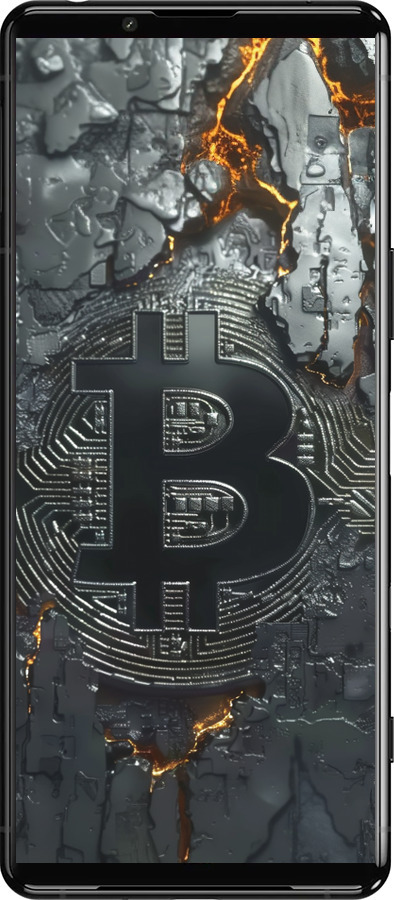 Силиконовый чехол Раскаленный биткойн для Sony Xperia 5 III - 6091u-2580 изображение 