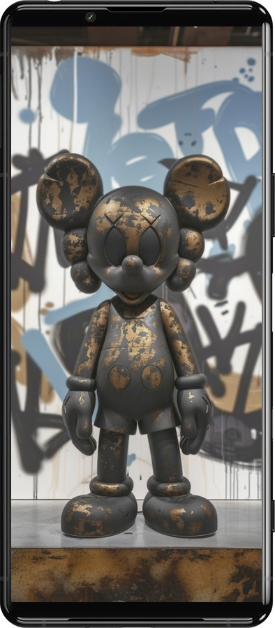 Силіконовий чехол Bronze kaws v2 для Sony Xperia 5 III - 6098u-2580 изображение 