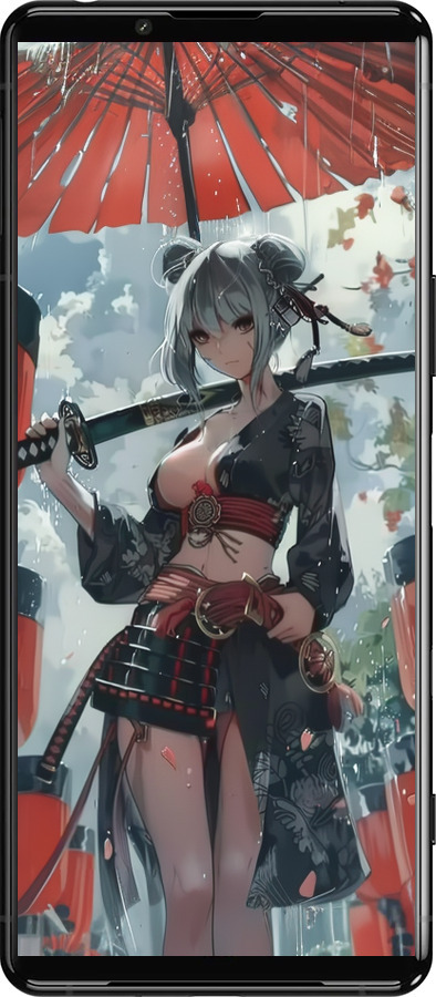 Силиконовый чехол Гейша-воин для Sony Xperia 5 III - 6124u-2580 изображение 