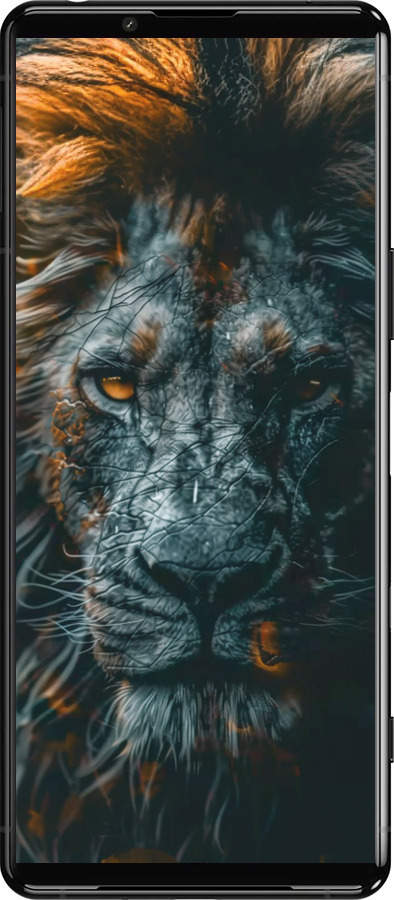 Силиконовый чехол Лев в сумерках для Sony Xperia 5 III - 6154u-2580 изображение 