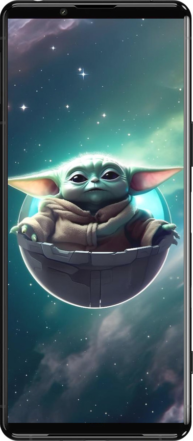 Силіконовий чехол Малышь йода для Sony Xperia 5 III - 6294u-2580 изображение 