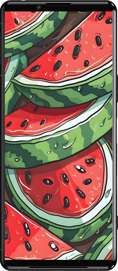 Силиконовый чехол Арбуз для Sony Xperia 5 III - 6315u-2580 изображение 