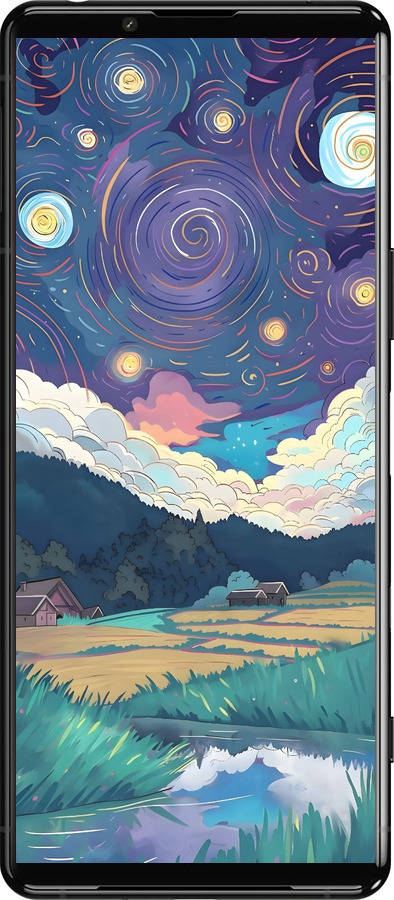 Силиконовый чехол Креативный арт для Sony Xperia 5 III - 6322u-2580 изображение 