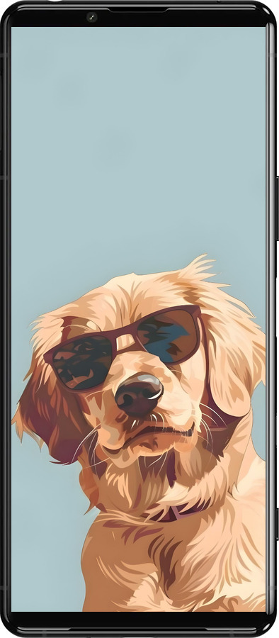 Силиконовый чехол Пес в очках для Sony Xperia 5 III - 6381u-2580 изображение 