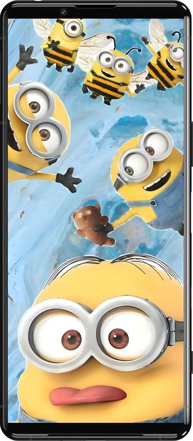 Силиконовый чехол Миньоны для Sony Xperia 5 III - 6386u-2580 изображение 