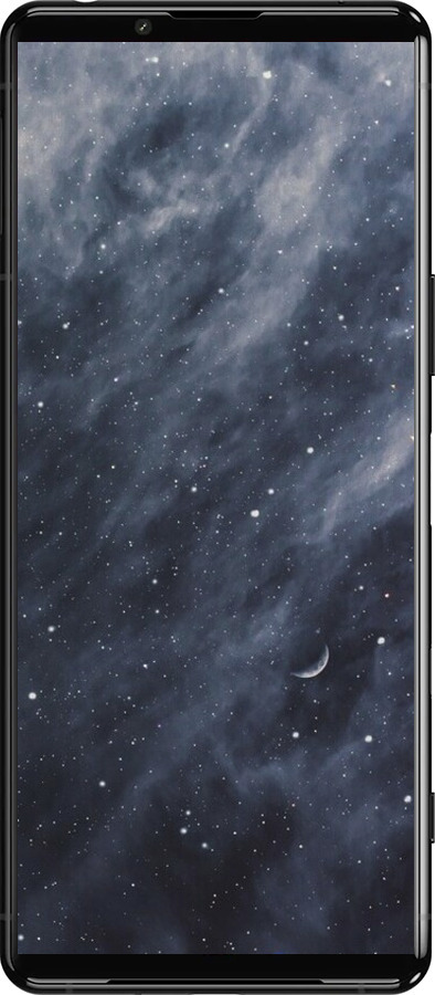 Силіконовий чехол Сині хмари, Синій місяць для Sony Xperia 5 III - 6398u-2580 изображение 