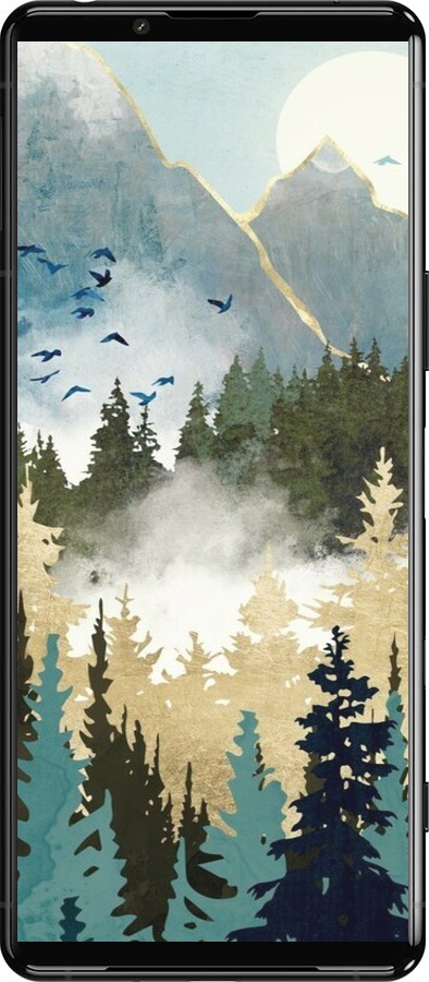 Силиконовый чехол С изображением лесного пейзажа для Sony Xperia 5 III - 6548u-2580 изображение 