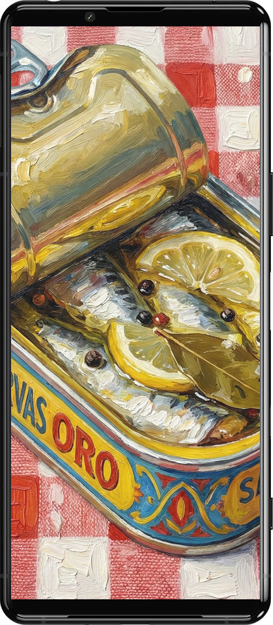 Силиконовый чехол Vintage Sardine Tin Phone для Sony Xperia 5 III - 6772u-2580 изображение 