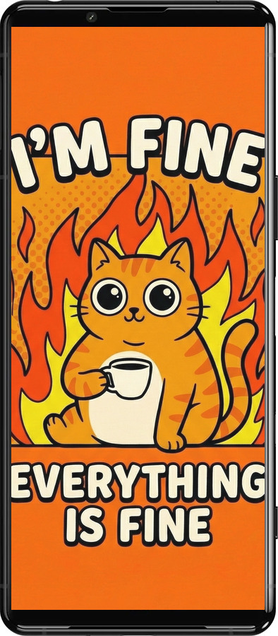 Силіконовий чехол Funny Cat для Sony Xperia 5 III - 6786u-2580 изображение 