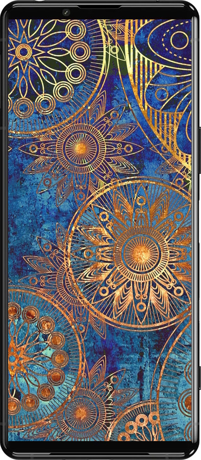 Силіконовий чехол Золотий візерунок для Sony Xperia 5 III - 678u-2580 изображение 