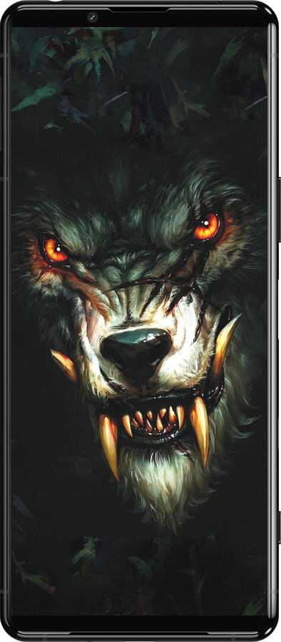 Силиконовый чехол Дьявольский волк для Sony Xperia 5 III - 833u-2580 изображение 