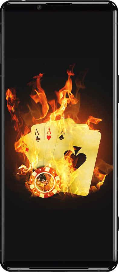 Силіконовий чехол Палаючі карти  для Sony Xperia 5 III - 839u-2580 изображение 