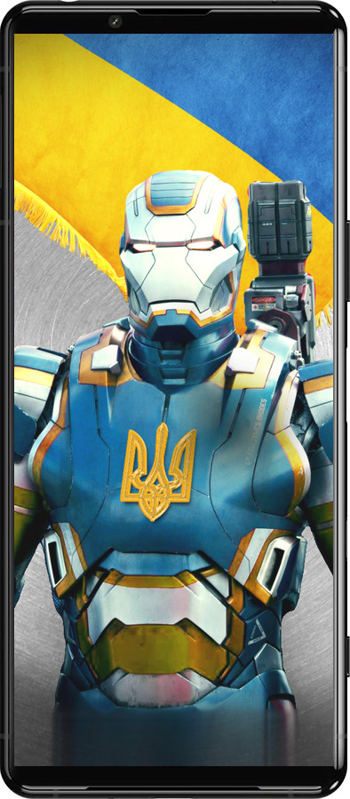 Силиконовый чехол Украинский киборг для Sony Xperia 5 III - 980u-2580 изображение 
