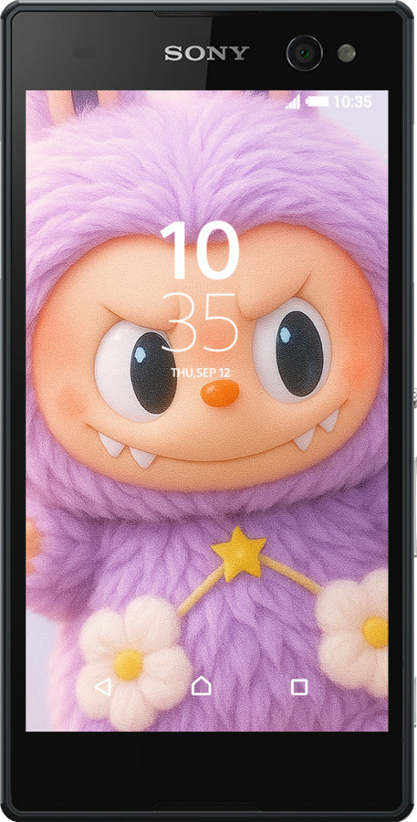 Силіконовий чехол Лабубу для Sony Xperia C3 D2502 - 6708u-171 изображение 