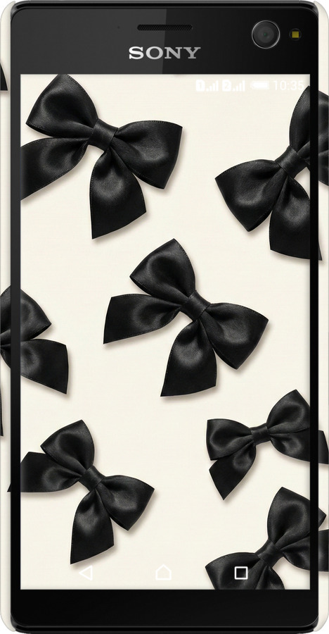 3D пластиковый глянцевый чехол Dark Coquette для Sony Xperia C4 E5333 - 6765c-295 изображение 