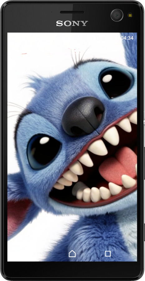 Силиконовый чехол Стич для Sony Xperia C4 E5333 - 6684u-295 изображение 