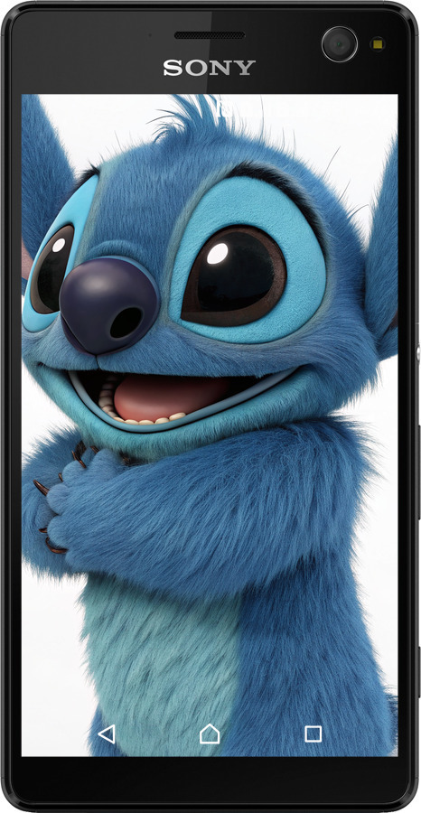 Силиконовый чехол Стич 1 для Sony Xperia C4 E5333 - 6686u-295 изображение 