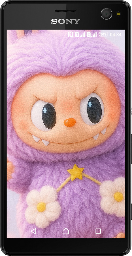 Силиконовый чехол Лабубу для Sony Xperia C4 E5333 - 6708u-295 изображение 
