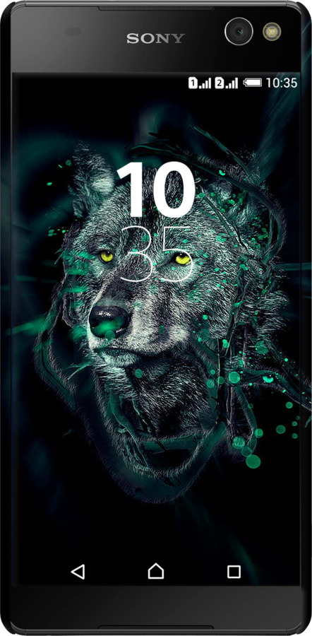 3D пластиковий глянцевий чехол Wolf для Sony Xperia C5 Ultra Dual E5533 - 6610c-506 изображение 