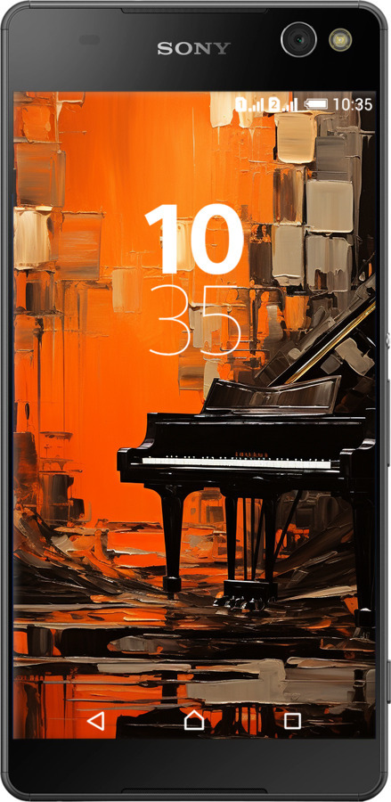 Силиконовый чехол Чехол для телефона Оранжевый Рояль для Sony Xperia C5 Ultra Dual E5533 - 5937u-506 изображение 