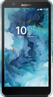 3D пластиковый глянцевый чехол Акварель для Sony Xperia E4 Dual E2115 - 6320c-87 изображение 