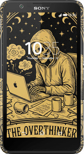 3D пластиковый глянцевый чехол The Overthinker для Sony Xperia E4 Dual E2115 - 6774c-87 изображение 