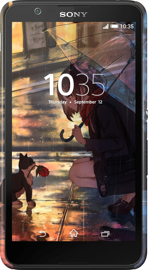 3D пластиковый матовый чехол Anime для Sony Xperia E4 Dual E2115 - 6609m-87 изображение 