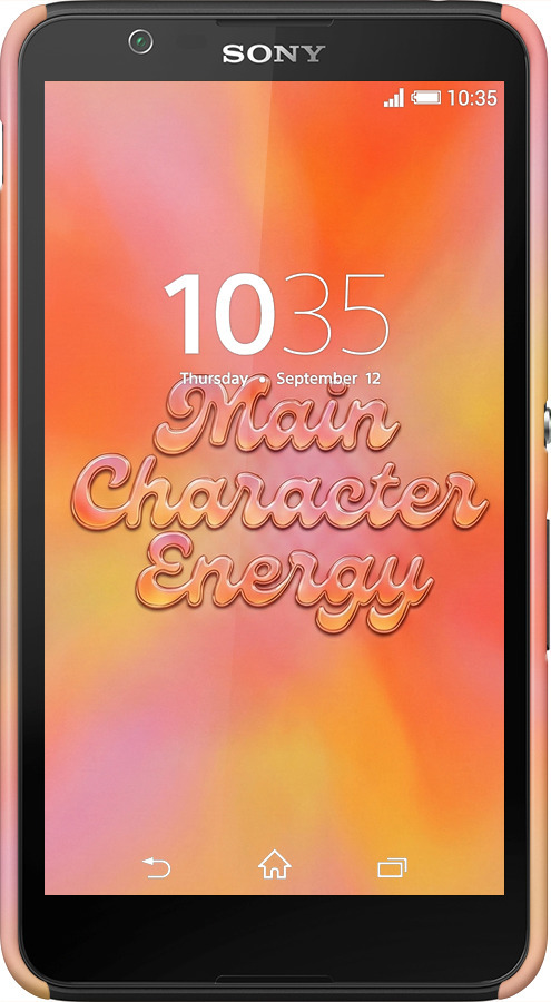 3D пластиковый глянцевый чехол Aura Gradient Main Character Energy Aesthetic Y2K для Sony Xperia E4 Dual E2115 - 6783c-87 изображение 