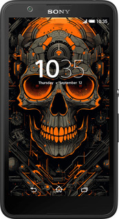 Силіконовий чехол Череп для Sony Xperia E4 Dual E2115 - 5952u-87 изображение 