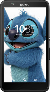 Силиконовый чехол Стич 1 для Sony Xperia E4 Dual E2115 - 6686u-87 изображение 