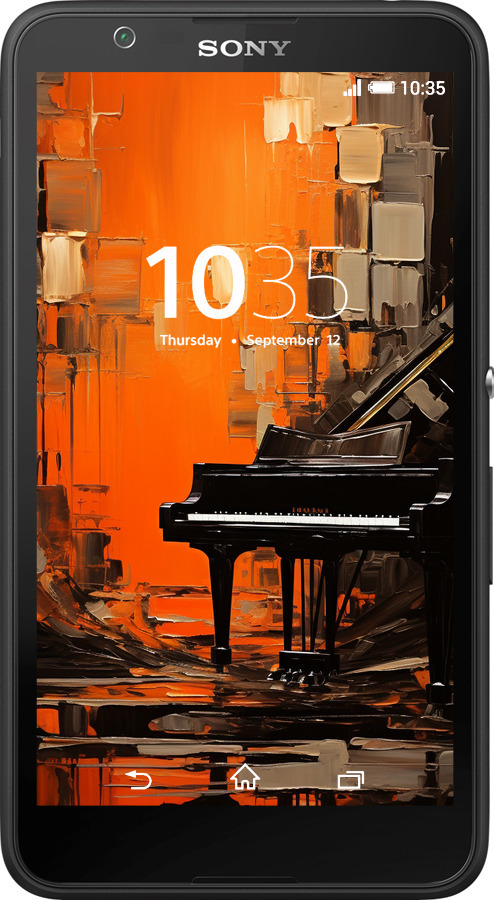 Силиконовый чехол Чехол для телефона Оранжевый Рояль для Sony Xperia E4 Dual E2115 - 5937u-87 изображение 