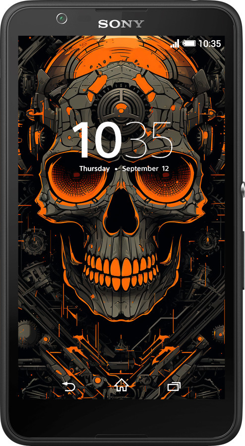 Силіконовий чехол Череп для Sony Xperia E4 Dual E2115 - 5952u-87 изображение 