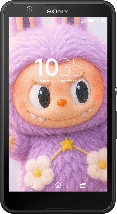 Силиконовый чехол Лабубу для Sony Xperia E4 Dual E2115 - 6708u-87 изображение 