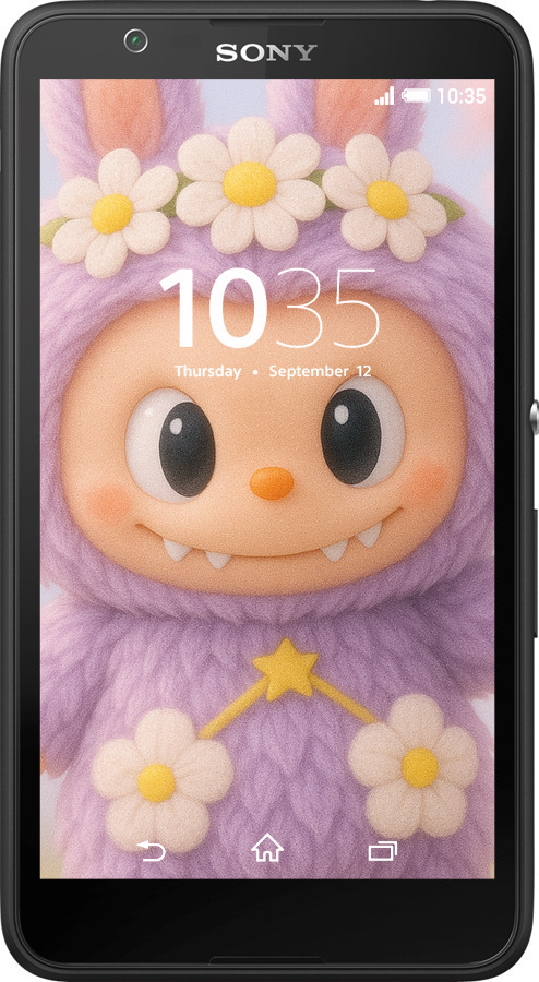Силиконовый чехол Лабубу 1 для Sony Xperia E4 Dual E2115 - 6709u-87 изображение 