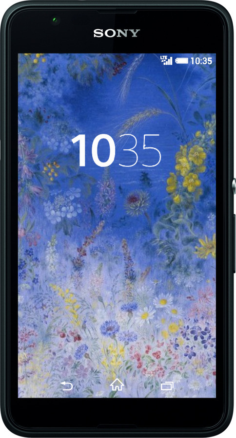 Силиконовый чехол Билокур для Sony Xperia E4g - 5908u-326 изображение 