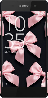 3D пластиковый глянцевый чехол Coquette Ribbons Dark Coquette для Sony Xperia E5 F3311 - 6767c-458 изображение 