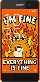 3D пластиковий матовий chehol(1620) - TRANSLATE NOT EXISTS 'Funny Cat' dlya(1621) - TRANSLATE NOT EXISTS Sony Xperia E5 F3311 - 6786m-458 изображение 1