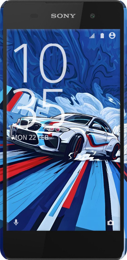 3D пластиковий матовий чехол БМВ для Sony Xperia E5 F3311 - 6292m-458 изображение 