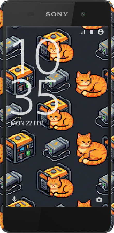 3D пластиковый глянцевый чехол Autonomous Zone для Sony Xperia E5 F3311 - 6771c-458 изображение 