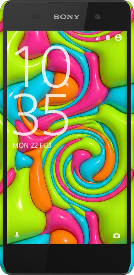 3D пластиковый глянцевый чехол Y2K Jelly Dream для Sony Xperia E5 F3311 - 6780c-458 изображение 