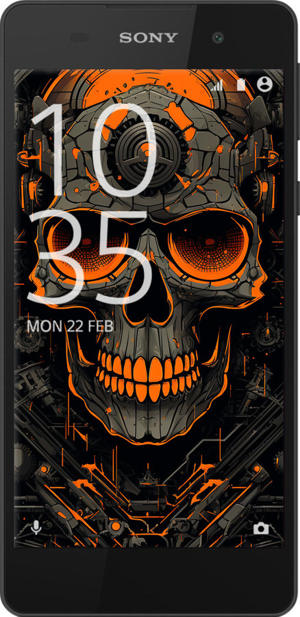 Силіконовий чехол Череп для Sony Xperia E5 F3311 - 5952u-458 изображение 