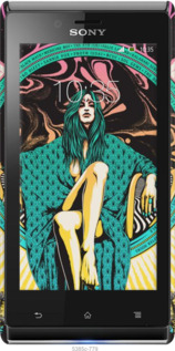 3D пластиковый глянцевый чехол № 5385 для Sony Xperia J ST26i - 5385c-779 изображение 