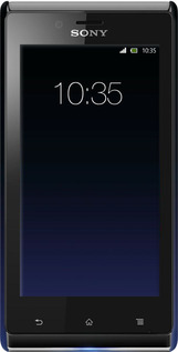 3D пластиковий глянцевий чехол Градієнт у темно-синьому стилі для Sony Xperia J ST26i - 6542c-779 изображение 