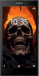 Силиконовый чехол Череп в пещере для Sony Xperia L2 H4311 - 5959u-1394 изображение 